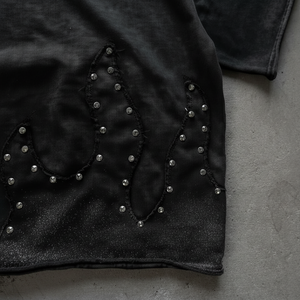 Custom 100% Cotton O-Neck <b>T</b>-<b>Shirt</b> for Men Plus Size Drop Shoulder with Rhinestones <b>Black</b> Oversized <b>T</b>-<b>Shirt</b> - Product Image 1