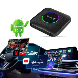 Carlinkit Tbox Led carplay ai box 4G + 64GB универсальный портативный Carplay Android 13 автомобильный беспроводной адаптер для оригинального автомобиля Carplay