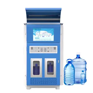 Máquina de venda automática de água purificada de rua de água alcalina operada por moedas