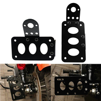 Tempat pelat lisensi sepeda motor yang terpasang di samping dan rangka lampu belakang untuk Harley Touring XL 883 Chopper