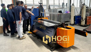 Machine à rouler les plaques en acier inoxydable galvanisé HOGI à 4 rouleaux pour rouler les sections elliptiques, les cheminées et les conduits écologiques - Product Image 4