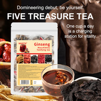 Thé Énergisant pour Hommes Marque Privée OEM – Thé aux Herbes Cinq Trésors au Ginseng pour la Santé Rénale, Infusion Mélangée Maca et Baies de Goji en Sachet