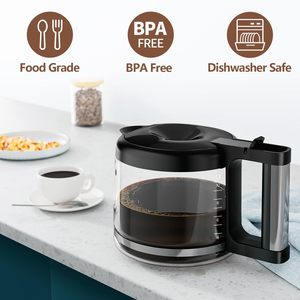 Jarra de Vidrio de Repuesto para <span class=keywords><strong>Cafetera</strong></span> de 10 Tazas, Compatible con De'Longhi COM532M 3066 3067 3093, para <span class=keywords><strong>Cafetera</strong></span> Espresso - Product Image 3