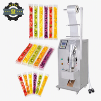 Machine d'emballage automatique de bâtonnets glacés avec scellage PLC pour sucettes glacées/gelées/jus/crèmes glacées/yaourts/sauces