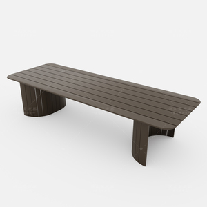 Luxo customizável alumínio jardim mobiliário mesa cadeira conjunto almofada impermeável para Outdoor Hotel Villa pátio Park jantar - Product Image 6