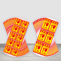 Échantillons gratuits personnalisés 2x2 pouces FBA bâton d'expédition étiquette fragile 2 "x 2" étiquettes d'avertissement
