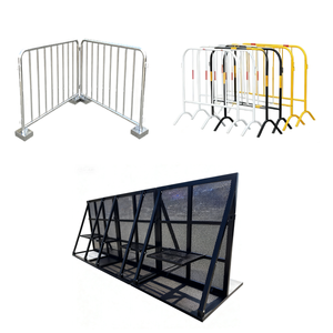 8.5 piedi in acciaio Pre-zincato barricate di controllo della folla economia Sport recinzione con struttura in metallo natura trattati a pressione in legno - Product Image 2