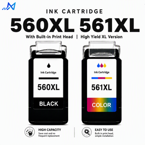 Nouvelle Tête d'impression compatible 560XL 561XL à haut rendement, anti-colmatage, séchage rapide, pour cartouche d'encre pour <span class=keywords><strong>PIXMA</strong></span> TS5320 <span class=keywords><strong>TS5350</strong></span> TS5351 - Product Image 1