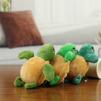 Mini porte-clés pendentif tortue de dessin animé en peluche mignonne