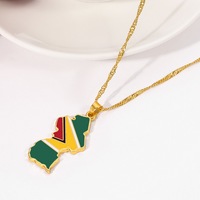 Collier de drapeau de la Syrie de l'Espagne du Maroc émail en alliage de zinc de conception personnalisée en gros