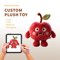 Kersenpop op maat gemaakte PP katoenen pluche speelgoed fruit verjaardagspartij cadeau slaapkussen zacht materiaal unisex TOBTOYS