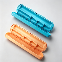 Conteneur de transport industriel en plastique, boîtier de rangement personnalisé pour composants de stylos