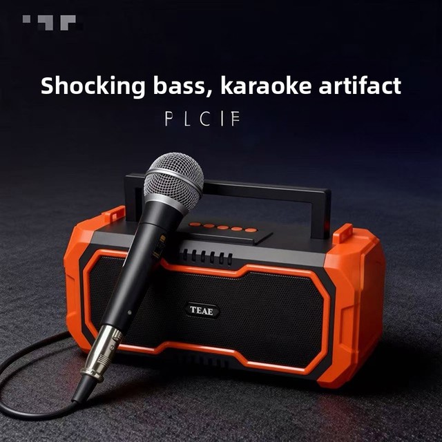 Solar for 5.3 Speaker 10W Portable with LED Flashlight & FM Radio TWS Pairing for Outdoor Camping