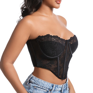 Sujetador Deportivo HAGO con <span class=keywords><strong>Tirantes</strong></span> Finos <span class=keywords><strong>de</strong></span> Encaje, Ropa Interior Sexy para Mujer, Acolchado Antibacteriano <span class=keywords><strong>de</strong></span> Nailon, Ajuste Delgado - Product Image 1