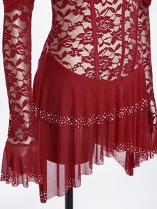 Vestidos de baile latino para mujer, body para tango, salsa, baile de salón, competiciones, trajes de danza moderna, mayoristas, traje de danza lírica - Product Image 4