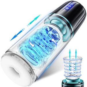 Dispositivo de Entrenamiento de Autoestimulación Masculina Telescópico Eléctrico Vibrador y Giratorio, Juguete Sexual para Adultos - Product Image 2