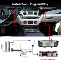 Interface vidéo sans fil CarPlay Android Auto LVDS pour Rolls-Royce Phantom Ghost Wraith Dawn système NBT avec écran 7 pouces