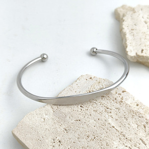 Luxury Geometric Open-Design Gold Plated Stainless Steel Cuffs Fashionable Trendy Unisex Office Anniversary Gifting <b>Bangles</b> - Product Image 4