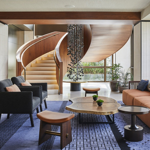 Meubles d'hôtel urbain de type boutique, fabrication OEM/ODM, ensemble de chambre à coucher moderne blanc, lit king size et table de chevet pour chambre d'hôtel - Product Image 2