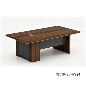 Modern Executive Wood <b>Desk</b> With Storage <b>Cabinet</b> 38079-21-M18X Freestanding Office Furniture - Product Image 3