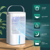 Climatiseur Portable 4-en-1 Oscillateur Mini Rafraîchisseur d'Air Évaporatif de 900ml avec Ventilateur