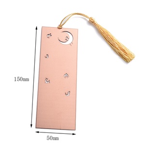 Natural Metal Art Collection Souvenir Gift Custom Pink Ruler Shape Custom <b>Bookmark</b> - Product Image 3