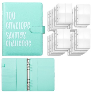 Carnet de budget A5 personnalisé en gros, <span class=keywords><strong>livre</strong></span> de défi d'épargne avec 100 enveloppes, système d'épargne pour adultes et femmes - Product Image 1