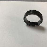 Bague Intelligente YIAN en Céramique et Résine Époxy, Bague NFC pour Paiement Sans Contact, Porte-clés Tesla, Mini-Tag 13.56MHz, Logo en Acier, Bois et Céramique