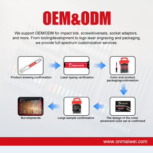 Juego de Puntas de <span class=keywords><strong>Destornillador</strong></span> de Impacto de Grado Industrial S2 con Código de Color, Punta Magnética, Personalizable OEM, Puntas de Acero con Prevención de Óxido - Product Image 6