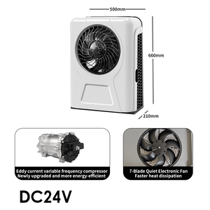 Aire Acondicionado Eléctrico <span class=keywords><strong>Universal</strong></span> de Techo de 2200W <span class=keywords><strong>para</strong></span> Camiones y Autocaravanas, 12V/24V R134a 7500BTU, <span class=keywords><strong>Control</strong></span> de <span class=keywords><strong>Clima</strong></span> - Product Image 2