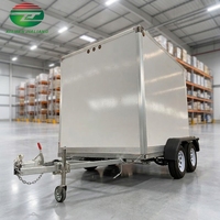 Chambre froide portable d'extérieur, boîte de refroidissement mobile personnalisée, remorque frigorifique, réfrigération alimentaire