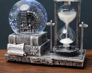 Top Sale Factory <strong>Wholesale</strong> Vintage Lamps Lights Gifts Plastic Vintage <strong>Snow</strong> Water <strong>Globe</strong> Lantern - Product Image 2