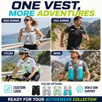 Sac d'hydratation réfléchissant pour course nocturne, cyclisme et jogging, personnalisable avec logo, livraison rapide, gilet d'hydratation pour trail, vente chaude