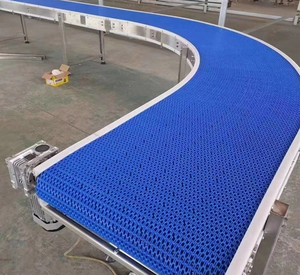 Máquina de Correia Transportadora Modular Plástica POM/PP Curvada para Linha de Produção de Vegetais - Product Image 3