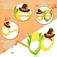 Lunettes en papier pour fête d'automne, décoration de Thanksgiving, citrouille, feuille d'érable, accessoires de photomaton pour fête de Thanksgiving