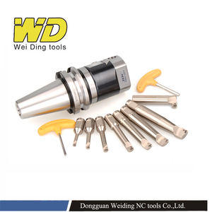 BT30 BT40 BT50 NT40 R8 MTA MTB Juego de herramientas de perforación 1PCs Cabezal de perforación de acero con portaherramientas NBH2084 y barras Broing - Product Image 2