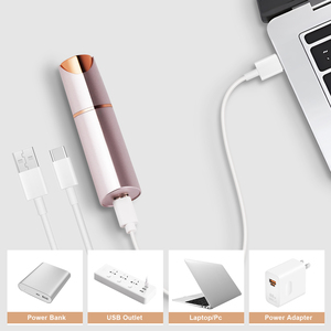 Conduroma Tondeuse à sourcils et rasoir facial rechargeable 2 en 1 pour femmes, épilateur facial indolore pour femmes - Product Image 2