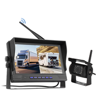 Kit Moniteur Numérique Sans Fil AHD 9 Pouces à Écran Partagé pour Système de Caméra de Recul de Camion, Bus et Véhicule Utilitaire Lourd