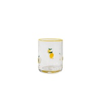 Vente en gros directe d'usine, gobelet en verre épais, mug créatif à motif de fruits, tasse à jus, à lait, à eau pour la maison