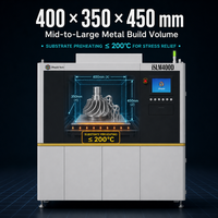 Imprimante 3D en métal 400*350*450mm, machine de fusion laser sélective SLM, laser à fibre 500W, qualité industrielle