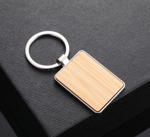 Customizable Sublimation Engraved Logo Wood Carabiner Keychain-Eco-Friendly & Durable