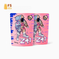 Sacs Mylar personnalisés imprimés, refermables, à fond plat, avec fermeture éclair, design personnalisé, 3,5g 28g, anti-odeur, scellables
