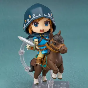 Dl2673 Switch Game Character Zelda Pvc Speelgoedklei Man Adem Van De Wilde Link 733-dx # Pvc Action Figures Pop Deluxe Edition Model