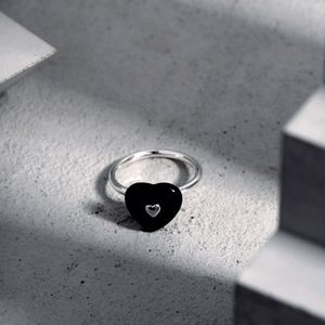 Bague de mariage pour femme Dylam, style métallique, forme cœur personnalisée, argent S925 plaqué rhodium, bijoux - Product Image 4