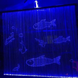 โปรโมชั่นที่ทันสมัย RGB โคมไฟใยแก้วนำแสงม่านสำหรับโครงการ2เมตร * 2เมตร - Product Image 6
