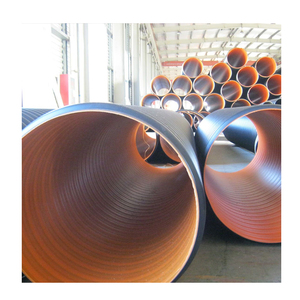 Tuyau ondulé à double paroi en HDPE Sn8 800mm 1000mm 1200mm Tuyau de drainage Dwc Tubes en plastique HDPE/Tuyau de drainage/100 Tuyau ondulé - Product Image 3