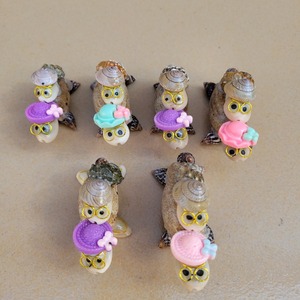 Doppio strato piccolo nero tartaruga artigianale conchiglia madre bambino tartaruga conchiglia conchiglia per decorazioni natalizie piccola bancarella del mercato notturno - Product Image 5