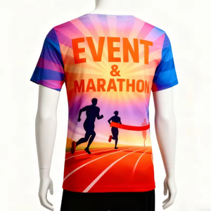 Muestras Gratis, Camiseta Deportiva Personalizada con Diseño de Ciudades como Boston, Londres, Berlín, Chicago, Tokio, Sublimada, para Maratón y Carreras - Product Image 3