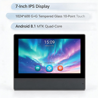 Tablette Intérieure H814 Android 8.1 avec Interphone, Écran Tactile IPS 7 Pouces, Vidéo-Parlophone POE pour Système de Conférence et Maison Intelligente/Appartement
