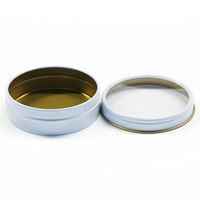 Petite boîte en fer-blanc simple, petite boîte ronde, pour gâteau jery Cookies avec couvercle à fenêtre en plastique, décoration intérieure, pour emballage